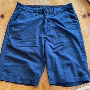 Billabong Performance Quick Dry/Stretch Shorts. Waist size 30. Navy Blue